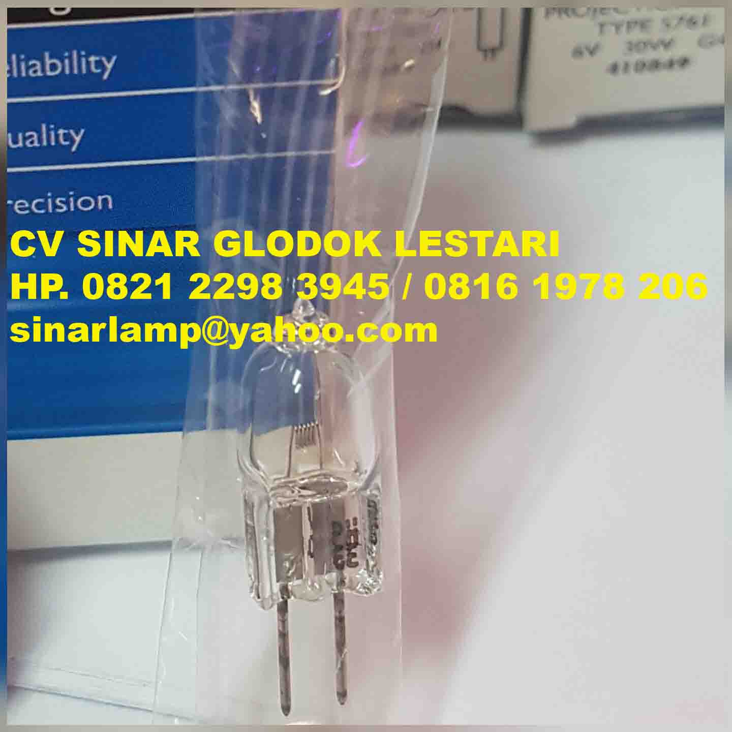 Lampu Halogen Projection Lamp 6V 30W 5761 Philips